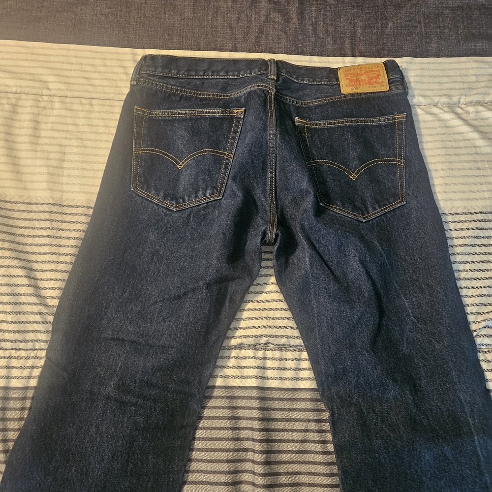 Levi's Dark Blue Straight Jeans
